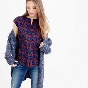 J Crew 100% Silk Top sz6P